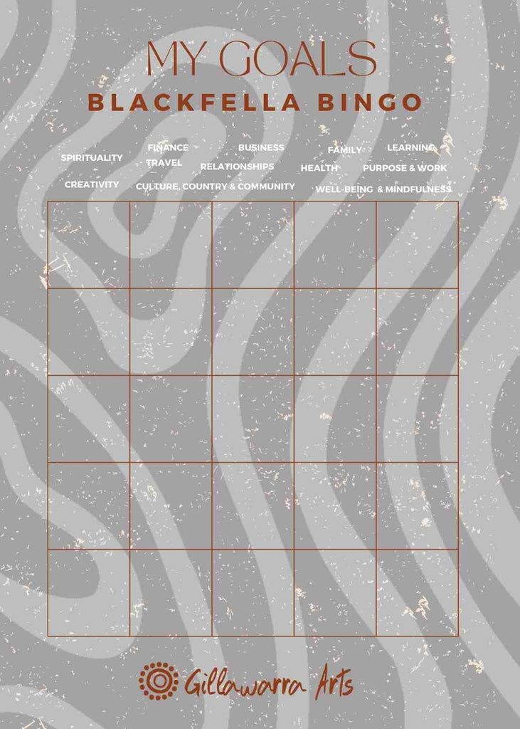 Blackfella Bingo Goals - Digital sheets